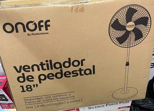 Ventilador Pedestal Onoff By Plus Solution 18 Pulgadas