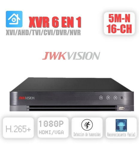 Xvr  Dvr 16 Ch 6 En 1 Penta-hibrido 5m-n/1080p Jwkvision 