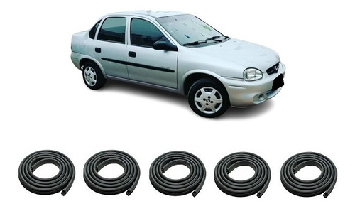 Burletes Corsa Classic 2005 Kit De 5, Puertas + Baul