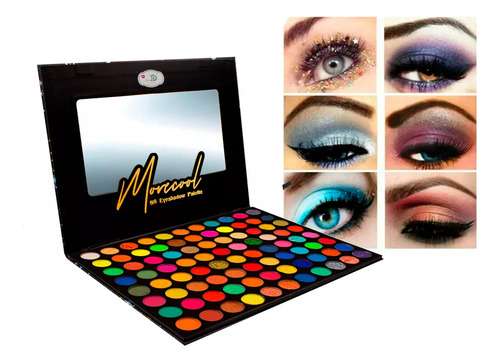 Paleta Sombras 88 Tonos Colores Multicolor Textura Suave