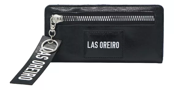 Billetera Mujer Las Oreiro Tarjetas Monedero Visor + Llavero