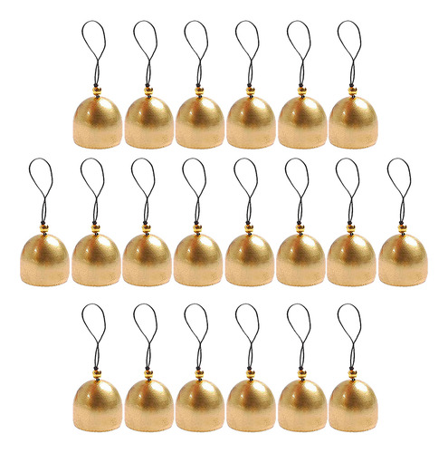 Minicampanas Crafts, 20 Unidades: Campana De Viento Rústica