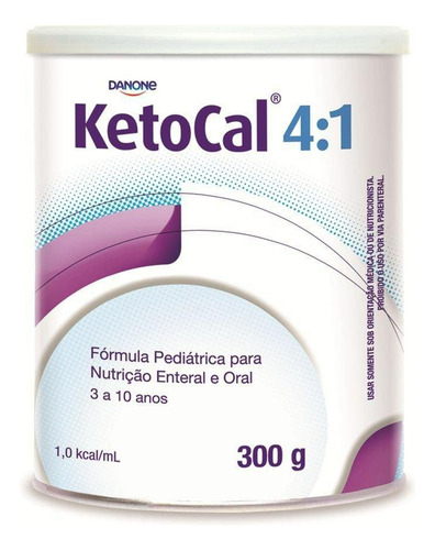 Fórmula Infantil Em Pó Sem Glúten Danone Ketocal 4:1 En Lata De 1 De 300g - 3 A 10 Anos