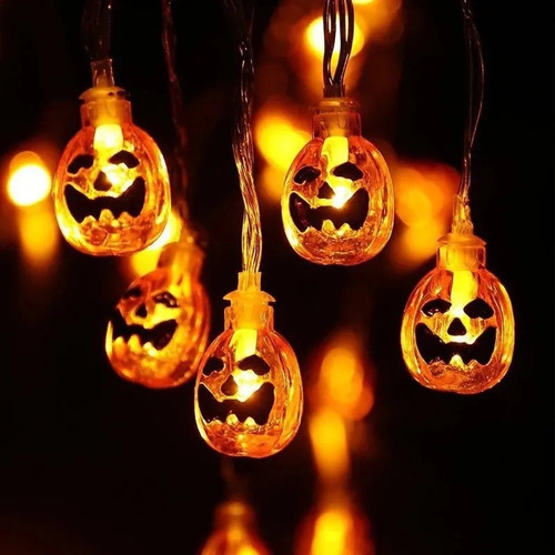 Lámpara Led De Halloween String Spider Ghost S