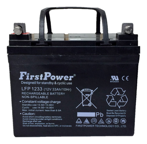 Bateria Seca Recargable 12 V 33 Ah Sellada Marca First Power
