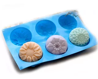 Molde Silicon Flores - Resposteria, Jabon Artesanal, Velas