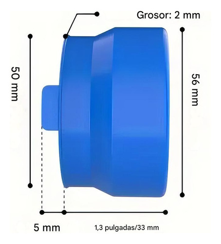 8 Tapones De Goma Estirable Para Garrafón Dispensador Agua