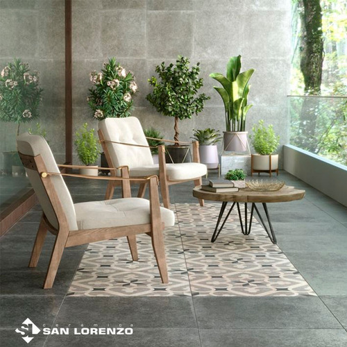 Imagen 2 de 8 de Porcelanato Antideslizante Calcareo Clover 58x58 San Lorenzo