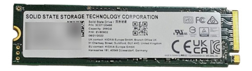 Ssd M.2 256gb Nvme Pcie Disco Sólido Preto
