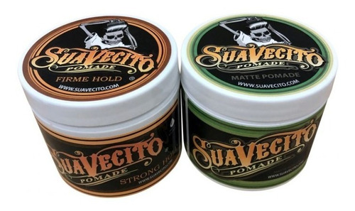 Suavecito Firme Pomada Cabello + Pomada Matte 4 Oz 2 Pack