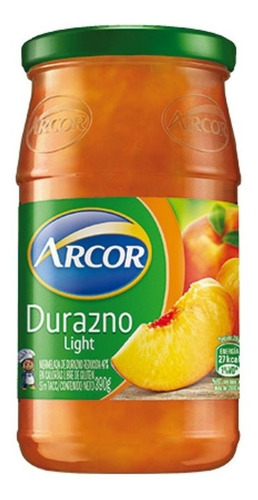 Mermelada De Duraznos Light Arcor Frasco X 390 G