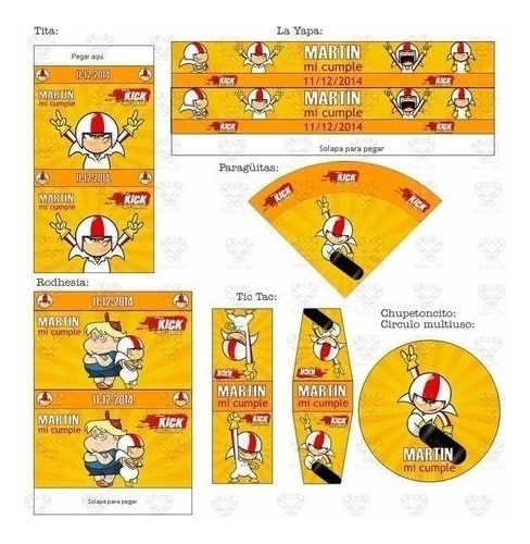 Kit Imprimible Kick Buttowski - Medio Doble Riesgo