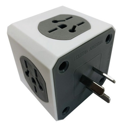 Enchufe Adaptador Cubo 5 Tomas 3 Patas 10amp