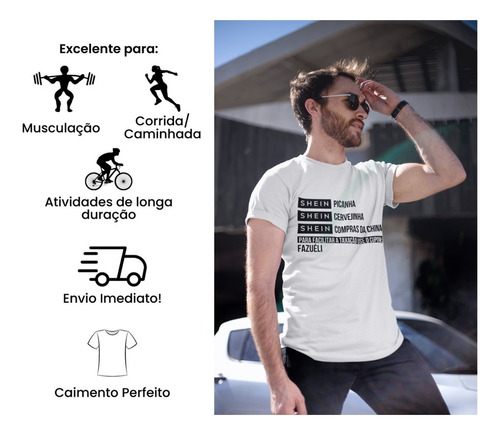 Camisa Camiseta Faz O L Shein Sem Picanha