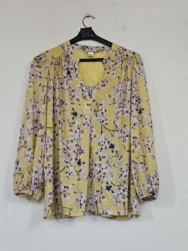 Blusa H&m Usa Camisa Talle M Holgada Amplia Elegante 