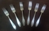 Comprar 6 Tenedores Oneida Comunity Par Plat Antiguos