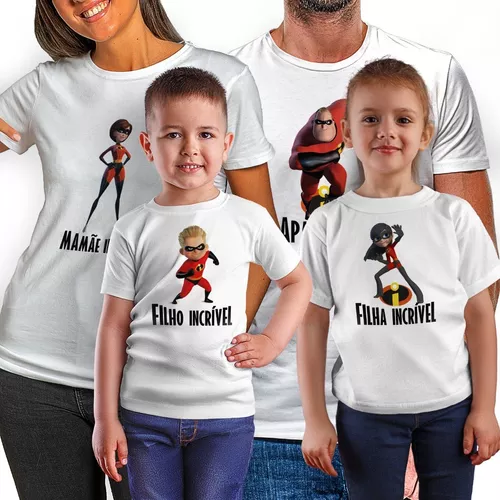 Kit 9 Camisetas Pai, Mãe E Filhos Personalizadas Aniversário | Frete grátis