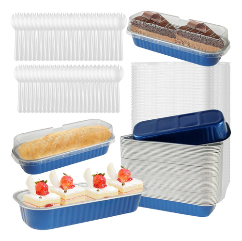 Moldes Para Tartas Con Tapas Y Cucharas De 200 Ml