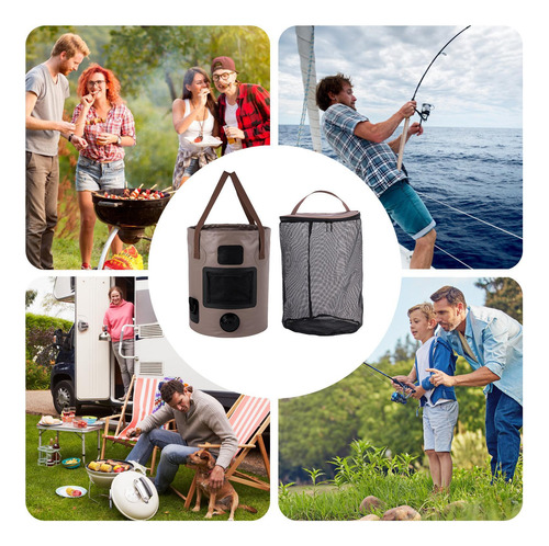 Cubo De Pesca Plegable Para Cubo Plegable Almacenami