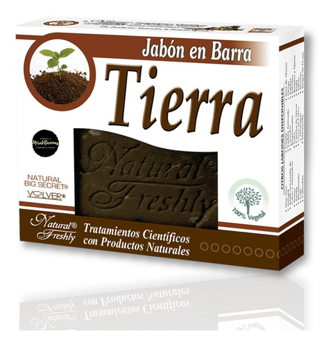 Jabón De Tierra 90gr Natural Freshly - g a $133