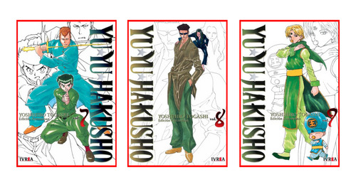 Combo Yu Yu Hakusho Ed. Kanzenban 7 A 9 - Manga - Ivrea