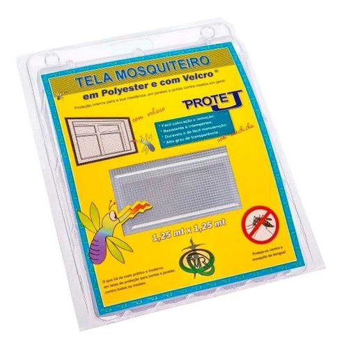 Tela Mosquiteiro Com Velcro 1,25 X 1,65 M