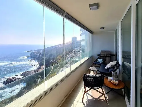 Departamento Reñaca Amoblado Con Privilegiada Vista
