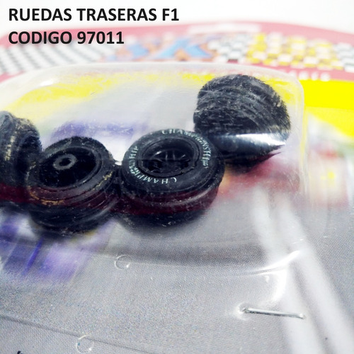 Imagen 3 de 4 de Ruedas Traseras Para Autos F1 Scalextric 1/32 Marca Sk 97011