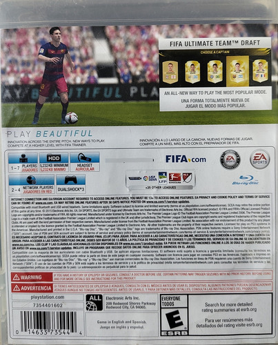 Fifa 16 - Fisico Ps3 (Usado)