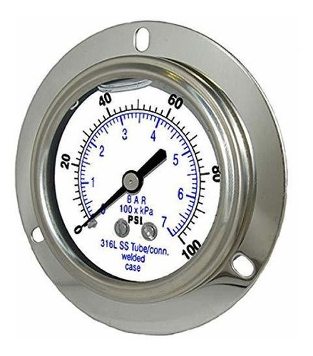 Pic Calibradores 304l-254v 2,5  Dial 0/15000 Psi Range, 2-1-