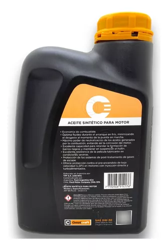 Aceite Motor 5w30 Sintético Omnicraft Gasolina Diesel Dpf