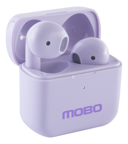 Audifonos Mobo One Lila Tws Bluetooth Color Violeta Luz Violeta