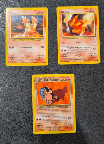 Dark Magcargo Y Slugma Pokemon Cards Perfectas Condiciones (Usado)