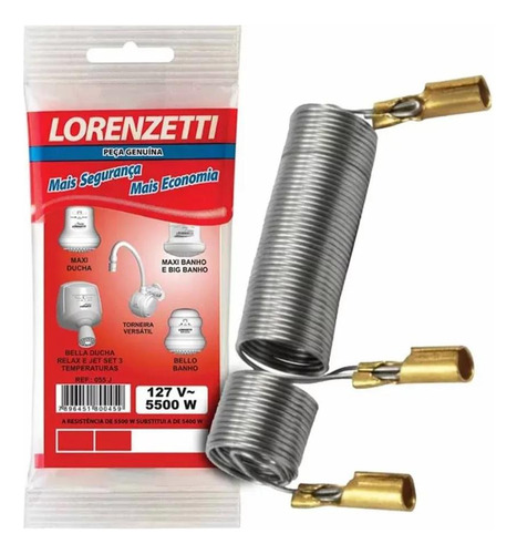 Resistencia Lorenzetti Maxi Ducha Original 055-j 127v 5500w