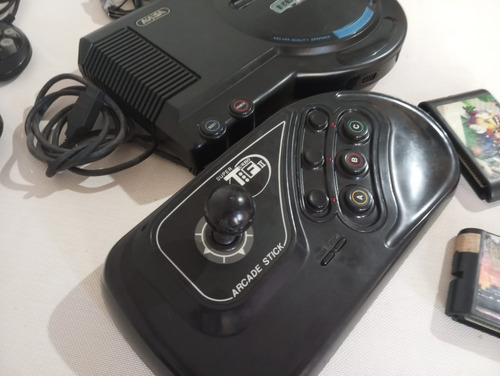 Consola De 16 Bit Antigua Decada Del 90, Con Sus Accesorios. Negro (Usado)
