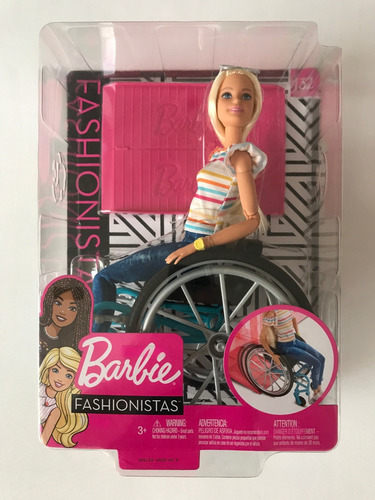 Barbie En Silla De Ruedas Fashionistas 132 Wheelchair Mattel (Usado)
