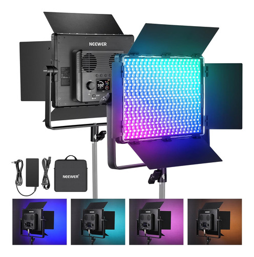 Pl60c Rgb Led Panel De Luz De Video App/2.4g/dmx Control, 60