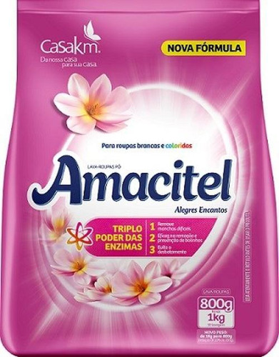 Amacitel Sabao Em Po Alegres Encantos 800g