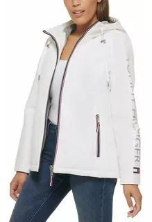 Casaca Sintética Forro Interno Polar Blanca Tommy Hilfiger