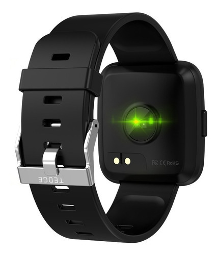 Imagen 9 de 12 de Smartwatch Tedge H1104A 1.3" caja negra, malla negra de plástico y bisel de aleación de zinc H1104A
