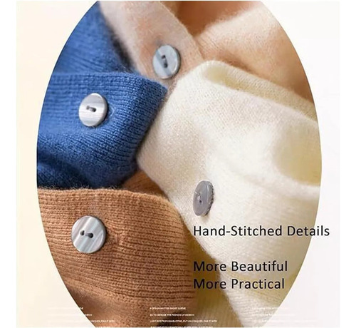 Cashmere Women's Sweighting, Cardigã De Caxemira Con Botones