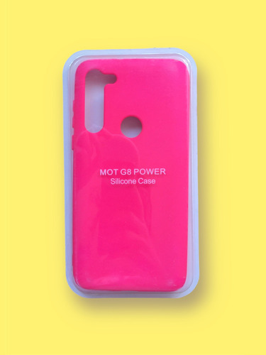 Silicone Case + Vidrio Templado Para Moto G8 Power