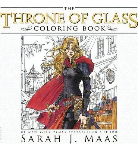 The Throne Of Glass Coloring Book, De Sarah J Maas. Editorial Bloomsbury Publishing Plc, Tapa Blanda En Inglés, 2016