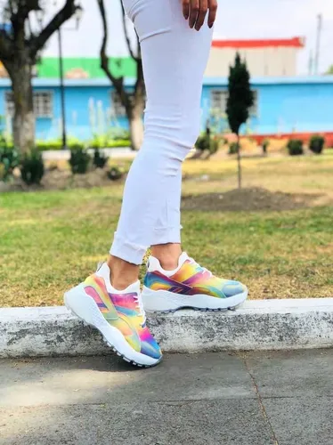 Tenis Plataforma Moda Multicolor | Meses