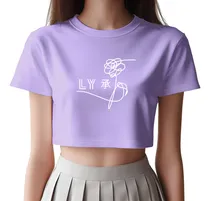Comprar Crop Top Lila - Bts Love Yourself - Army Kpop