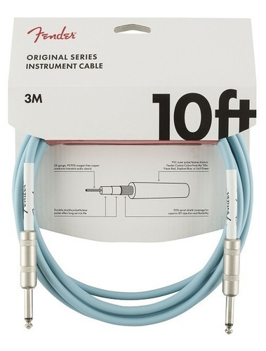 Cable Fender Original Series Daphne Blue Plug-plug Recto.