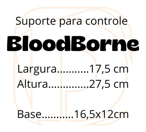 Suporte Para Controle Ps4, Ps5 Ou Xbox Bloodborne Com Nome