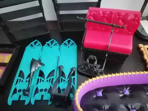 Monster High Draculaura Set Carro Circo Moto Cama Lagoona (Usado)