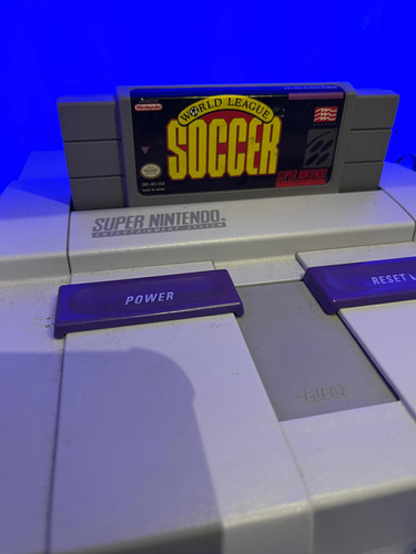 Super Nintendo World League Soccer Cartucho Original