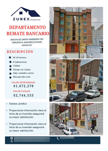 Departamento En Venta , Anzures !!!!!